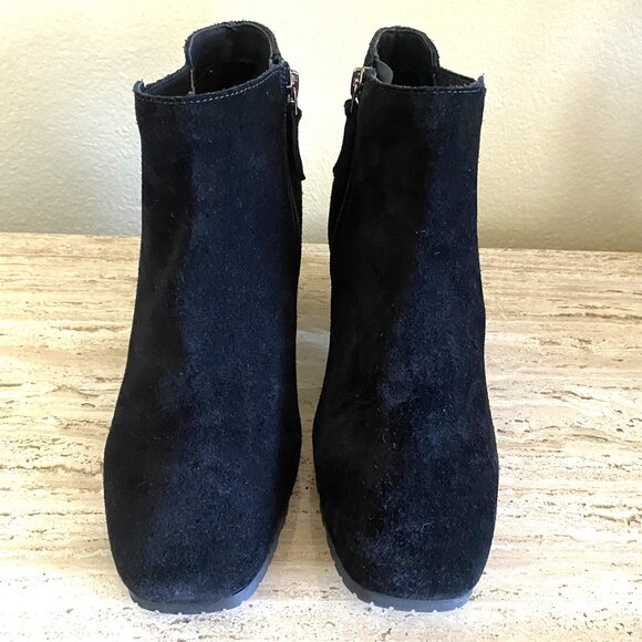 NEW AQUATALIA MADE IN ITALY SUEDE BLACK ANKLE BOOTS SIZE: 7.5 - Picture 1 of 11